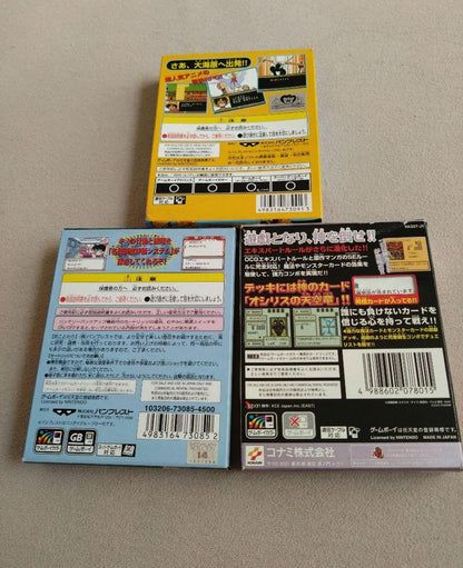 Box, Instruction Manual Included Game Boy Color One Piece Detective Conan Yu-Gi-Oh 3 Pack Deal