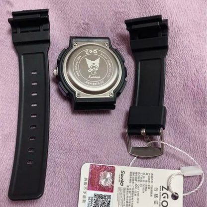 New Kuromi Watch with 2-3 Bonus Items, Overseas Limited Edition, Analog-Digital Dual Display