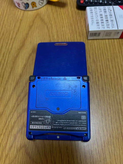 Nintendo Game Boy Advance SP Blue Console and AC Adapter