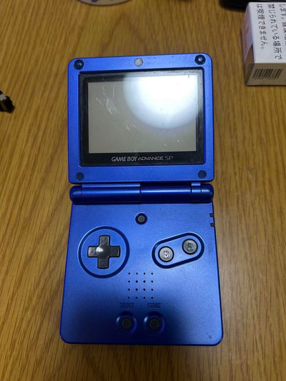 Nintendo Game Boy Advance SP Blue Console and AC Adapter