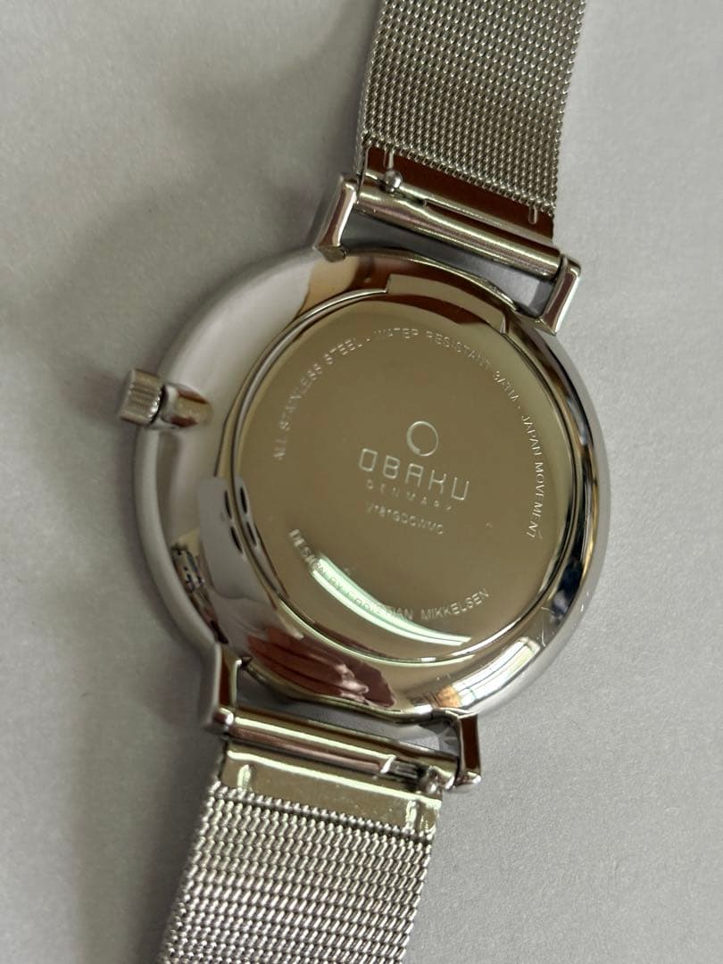 [Excellent Condition] OBAKU 40mm Watch • Blue White • Interchangeable Strap • R7/10 Battery Replaced