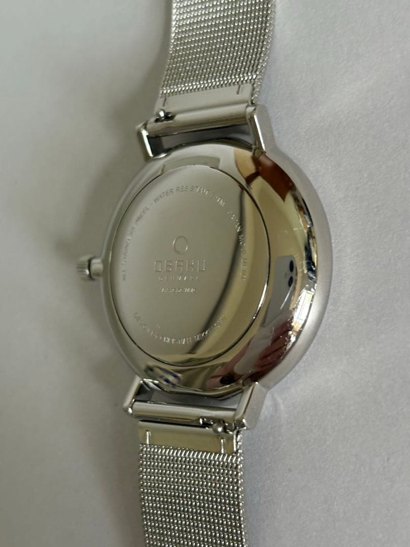[Excellent Condition] OBAKU 40mm Watch • Blue White • Interchangeable Strap • R7/10 Battery Replaced