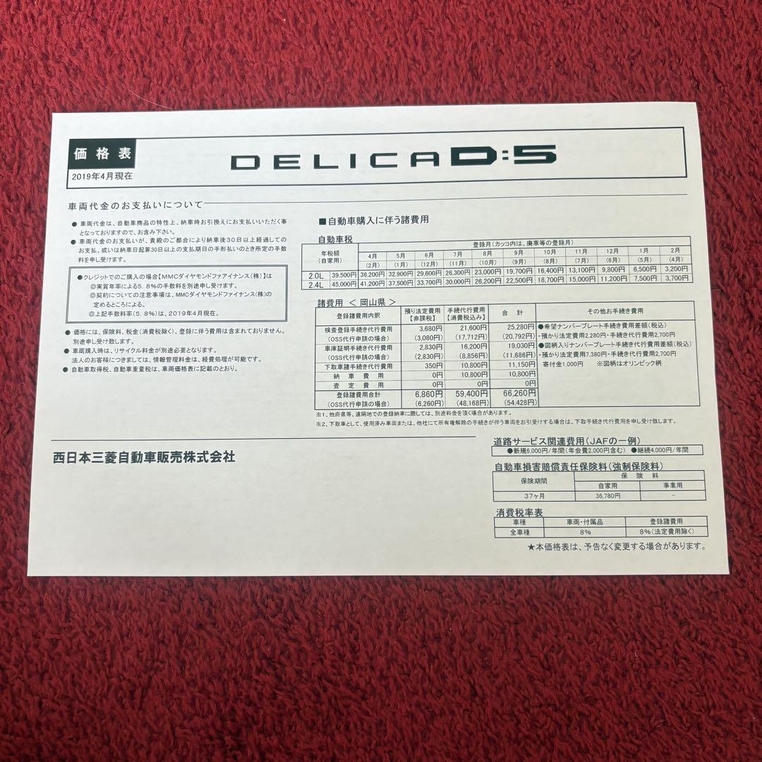 Mitsubishi Delica D:5 Active Gear Catalog Set