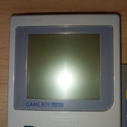 Backlit Game Boy Pocket with Mario and 6 Gold Coins