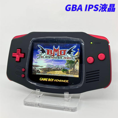 Game Boy Advance Console IPS LCD Matt Black × Scarlet Red