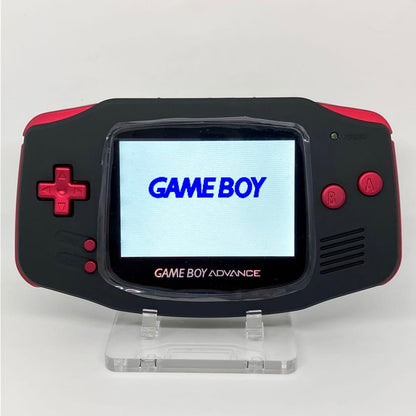 Game Boy Advance Console IPS LCD Matt Black × Scarlet Red