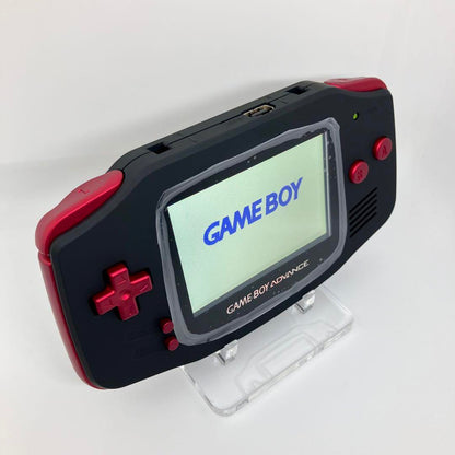Game Boy Advance Console IPS LCD Matt Black × Scarlet Red