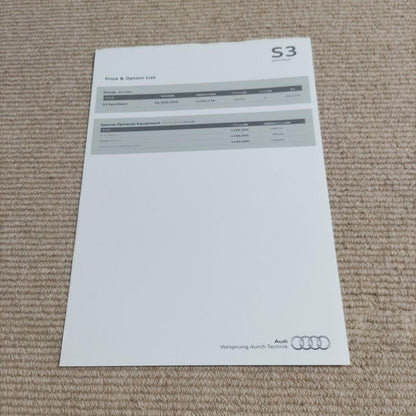 Audi S3 Catalog