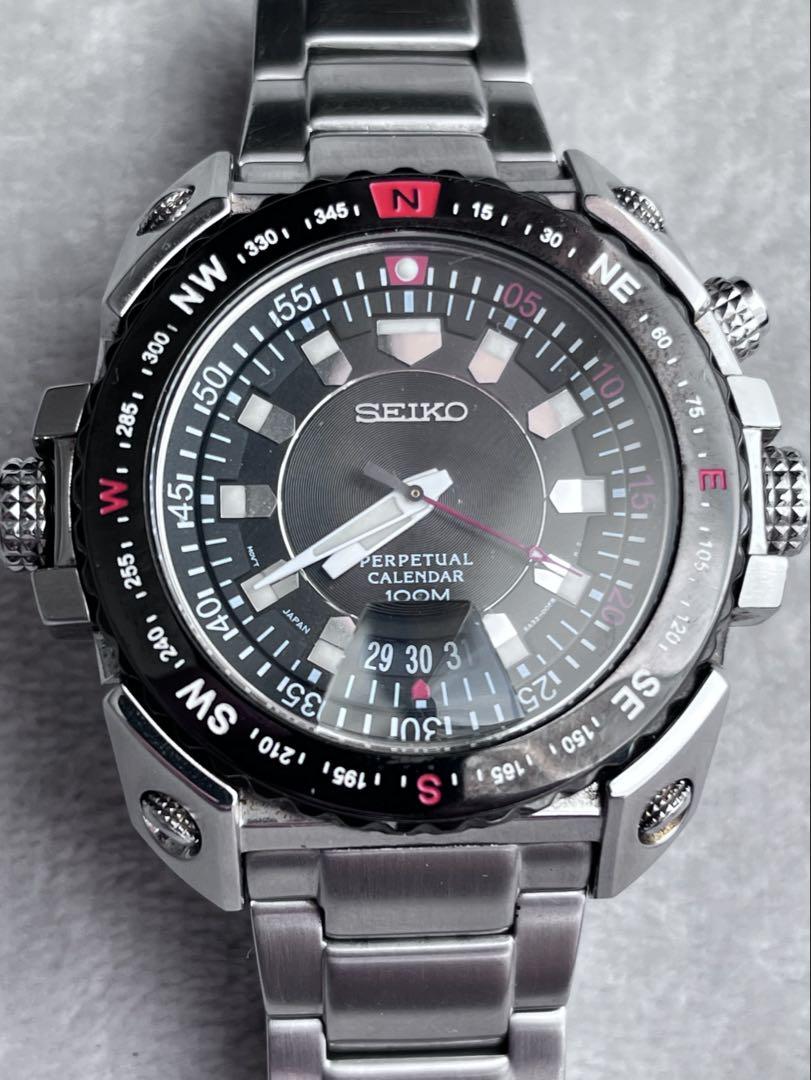 SEIKO 6A32-00E0 Perpetual Calendar Watch