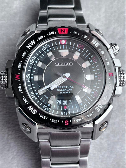SEIKO 6A32-00E0 Perpetual Calendar Watch