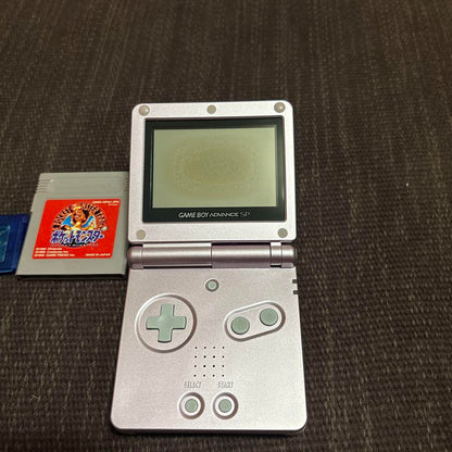 Game Boy Advance SP Pearl Pink Console with 2 Games and Original Charger