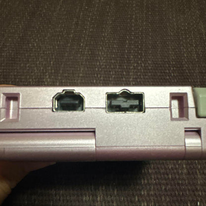 Game Boy Advance SP Pearl Pink Console with 2 Games and Original Charger