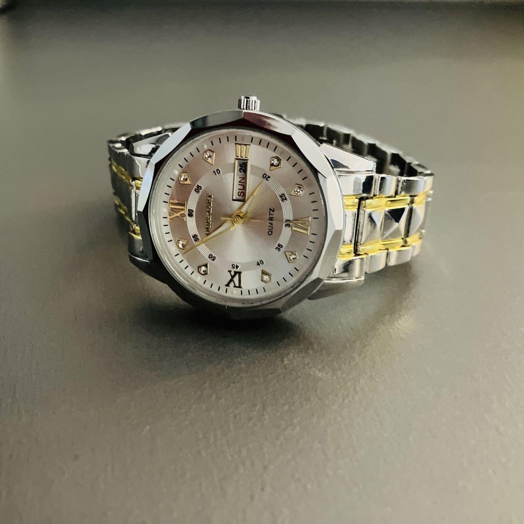 New Unworn OURSTART Quartz Silver/Gold Watch