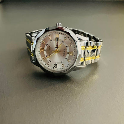 New Unworn OURSTART Quartz Silver/Gold Watch
