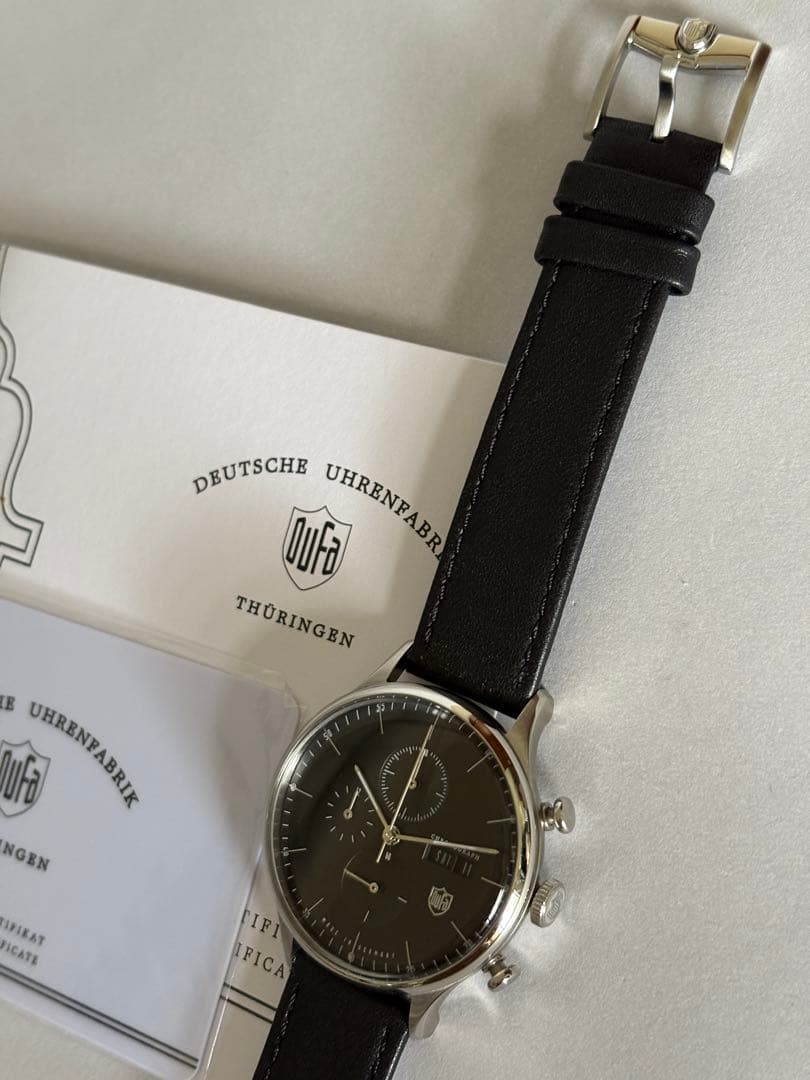 [New Unworn] DUFA • Dufa • Van der Rohe • All Black • Battery Replaced