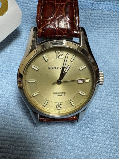 Pierre Cardin Automatic Winding Watch Gold Dial