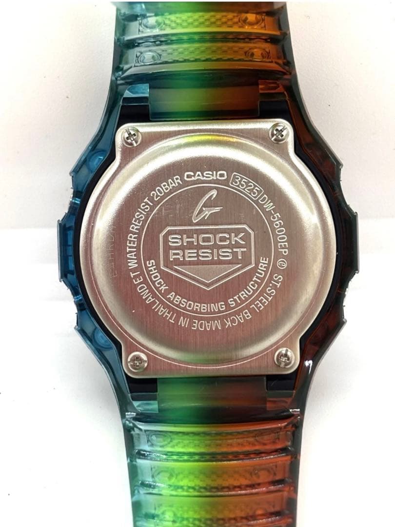 New G-SHOCK DW5600EP-9JF Custom New Silicon Rainbow