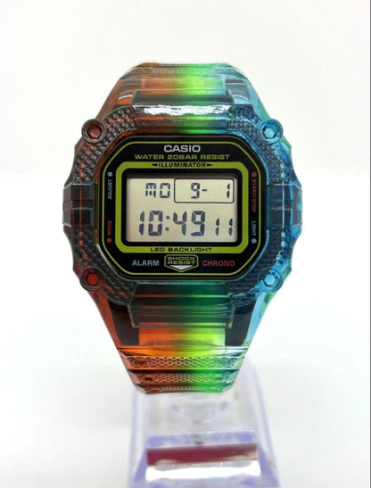New G-SHOCK DW5600EP-9JF Custom New Silicon Rainbow