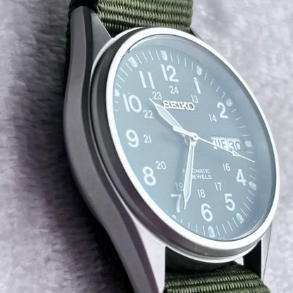Popular SEIKO 7S26-00D0 Automatic Watch Green Dial
