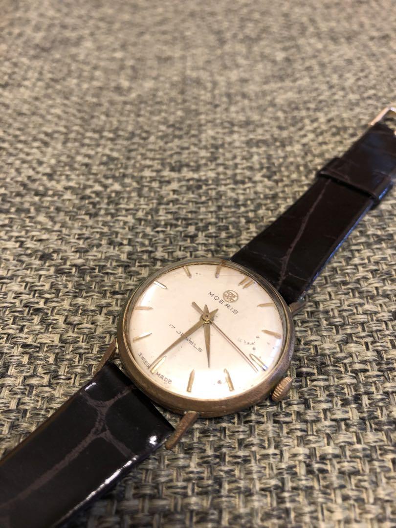 Operational Precious MOERIS Maurice Winding Watch New Revolving Belt