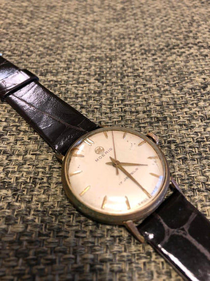 Operational Precious MOERIS Maurice Winding Watch New Revolving Belt