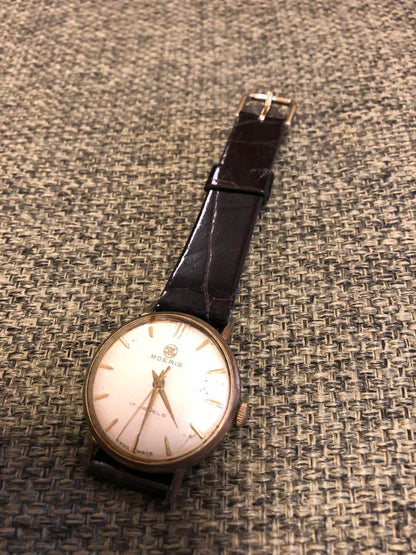 Operational Precious MOERIS Maurice Winding Watch New Revolving Belt