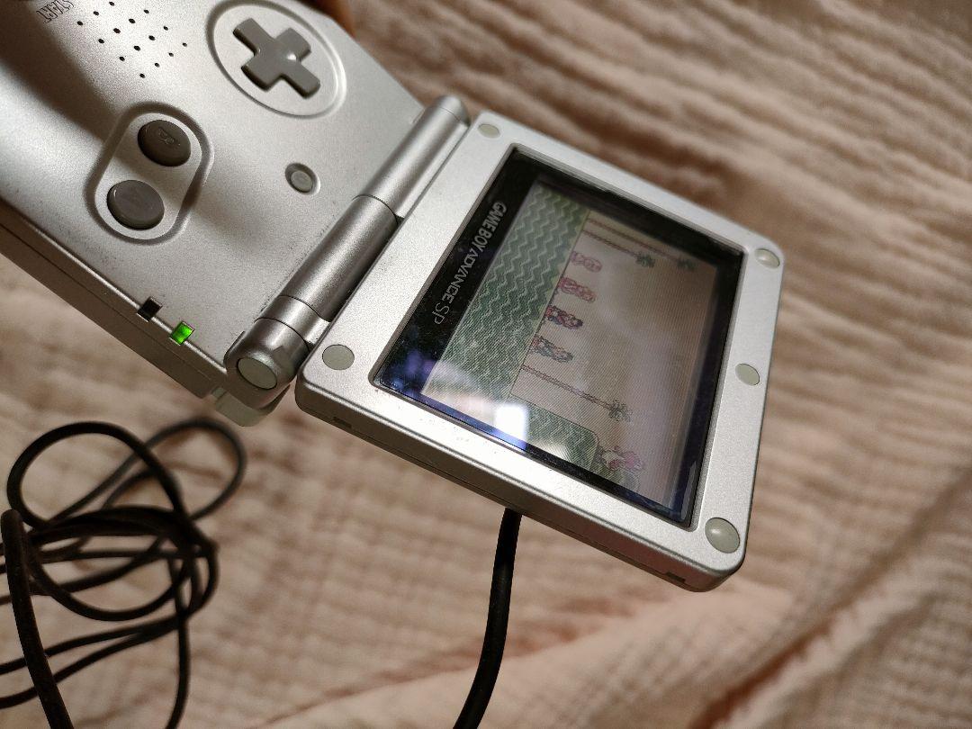 [Soft Included] Game Boy Advance SP Platinum Silver