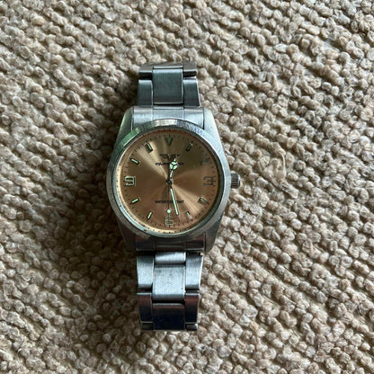 Beautiful Condition Quattro Silver Brown Watch