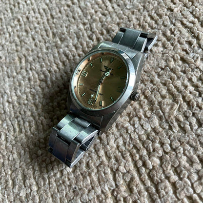 Beautiful Condition Quattro Silver Brown Watch