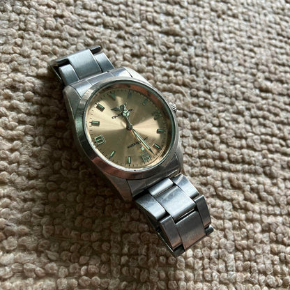 Beautiful Condition Quattro Silver Brown Watch