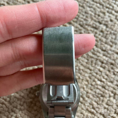 Beautiful Condition Quattro Silver Brown Watch