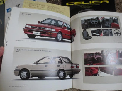 1989~1990 Toyota Corolla Exclusive Models, 5-Point Catalog Set