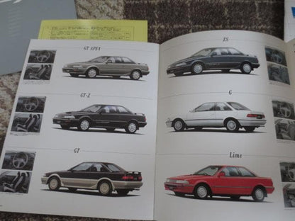 1989~1990 Toyota Corolla Exclusive Models, 5-Point Catalog Set