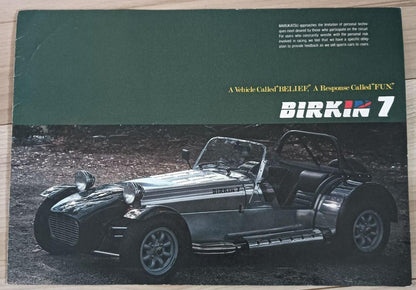 Beck 550 Spyder and Noble P4 and Birkin 7 Catalog Set