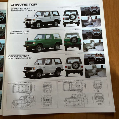 Mitsubishi First-Generation PAJERO & PAJEROMINI Catalog Set
