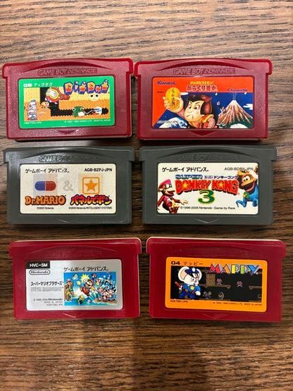 GAME BOY ADVANCE SP with 6 Games