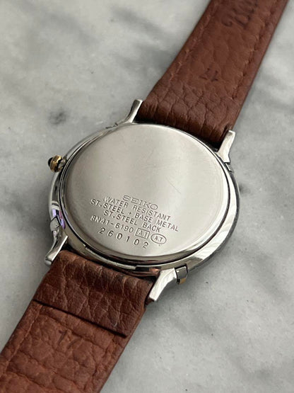 [Battery Replaced] SEIKO DOLCE Dolce Seiko Shell Watch