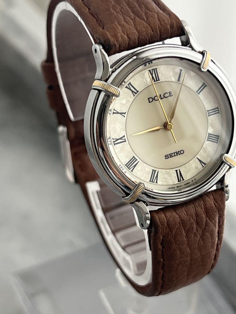 [Battery Replaced] SEIKO DOLCE Dolce Seiko Shell Watch
