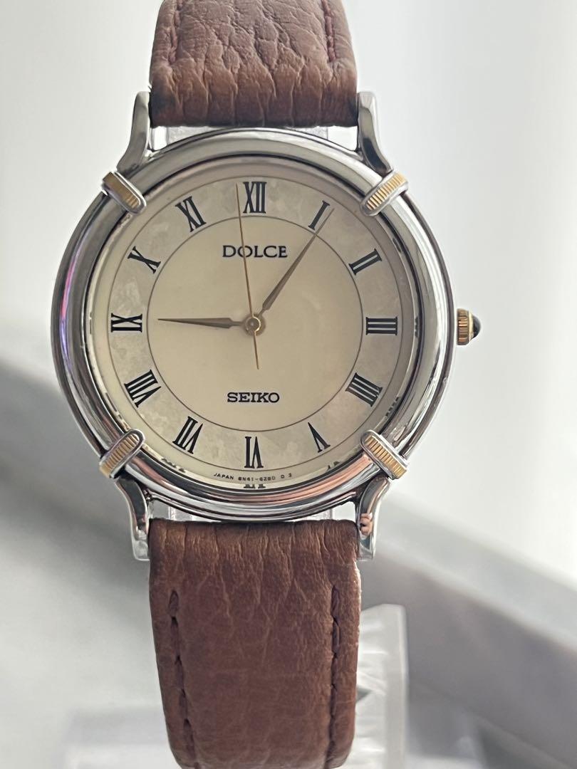 [Battery Replaced] SEIKO DOLCE Dolce Seiko Shell Watch