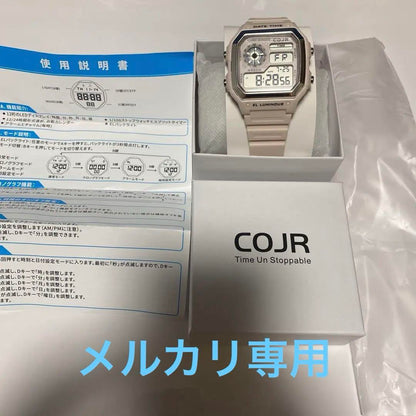 New Unworn Digital Watch  Pink LED Light Unisex