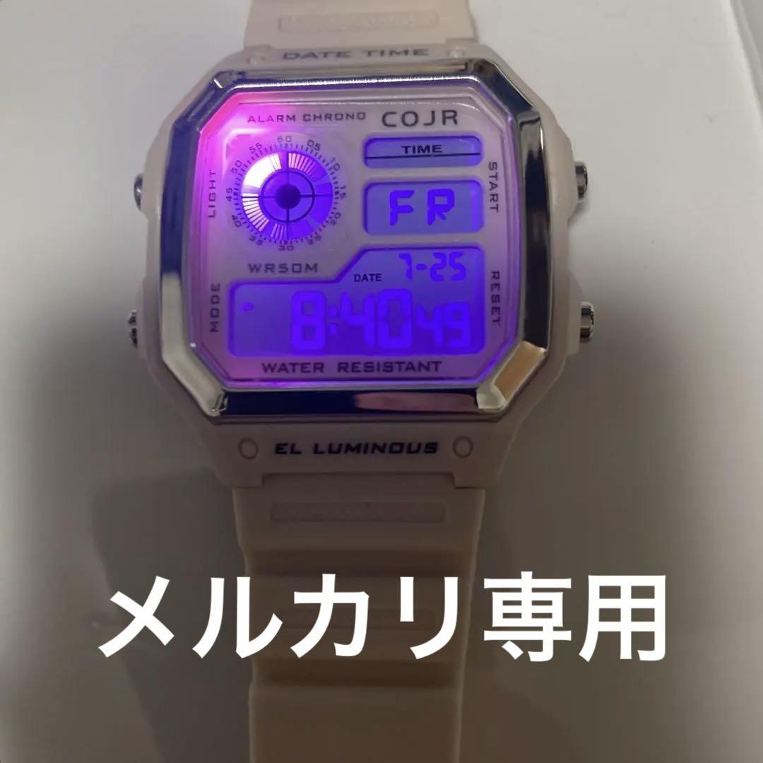 New Unworn Digital Watch  Pink LED Light Unisex