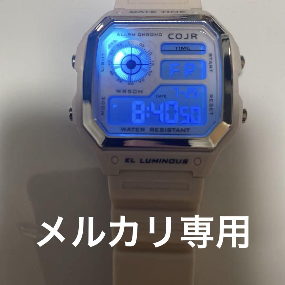 New Unworn Digital Watch  Pink LED Light Unisex