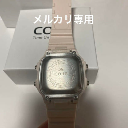 New Unworn Digital Watch  Pink LED Light Unisex