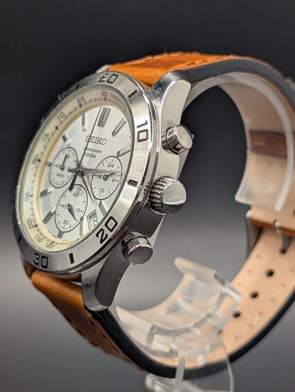 New SEIKO SEIKO 6T63-00E0 Quartz Chronograph Belt