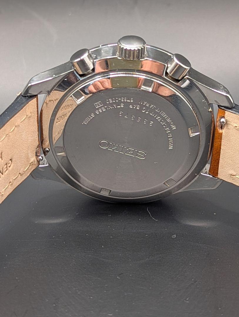 New SEIKO SEIKO 6T63-00E0 Quartz Chronograph Belt