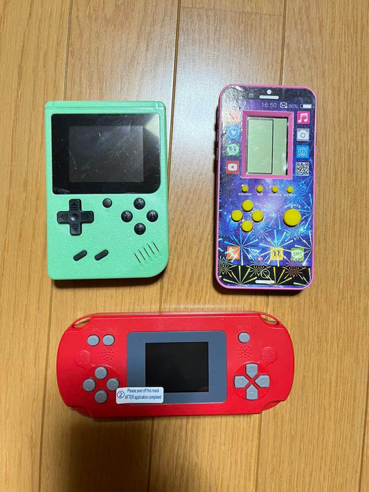 Game Console Set Mint Green Purple Red
