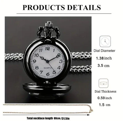 Unused item Blue Crow Design Pocket Watch Mini Watch Quartz Watch
