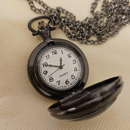 Unused item Blue Crow Design Pocket Watch Mini Watch Quartz Watch