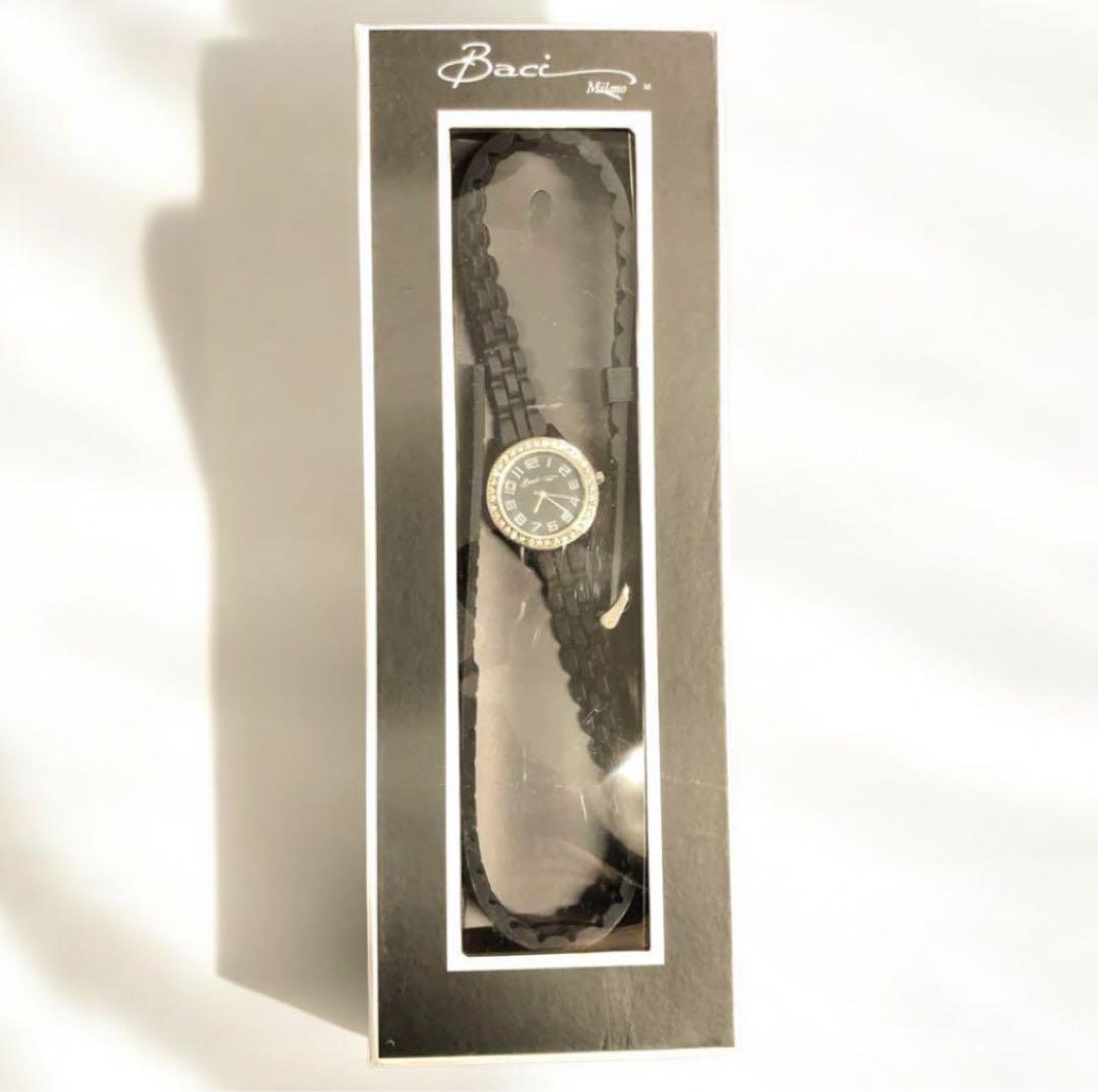 Unused Item Italian Baci Milano Black Accessory Watch