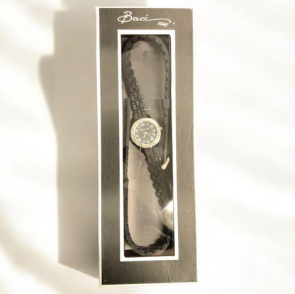 Unused Item Italian Baci Milano Black Accessory Watch